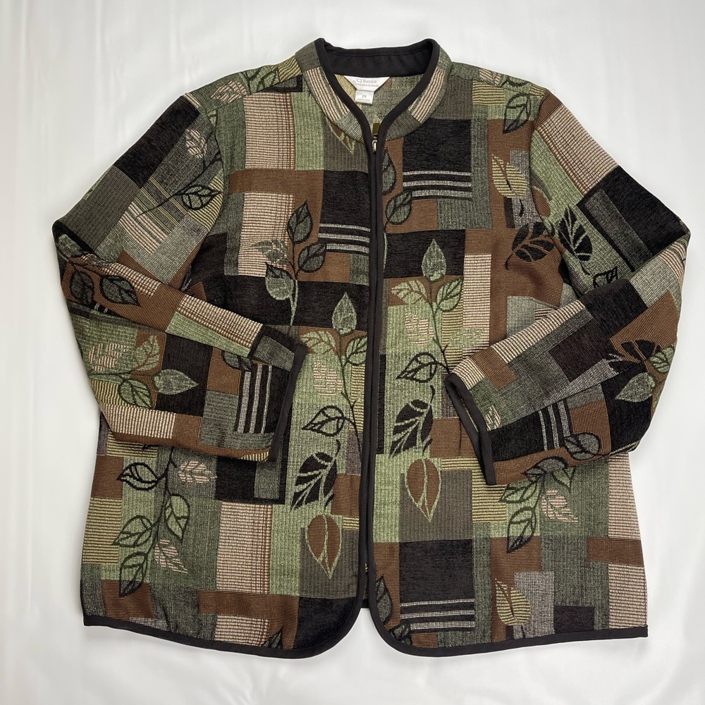 Preloved CJ Banks by Christopher and Banks Tapestry Jacket size 2X - Picture 4 of 9